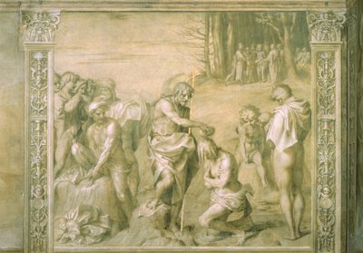 Baptism of the People by Andrea del Sarto